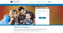 Desktop Screenshot of colemanservices.org